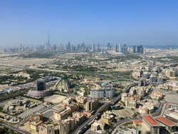 Dubai dall'elicottero