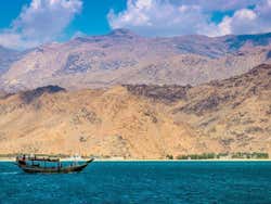 Paesaggio del Musandam durante un'escursione