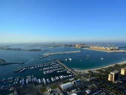 Palm Jumeirah dal bar panoramico dell'hotel Marriot
