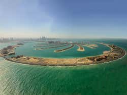 Palm Jumeirah dall'elicottero