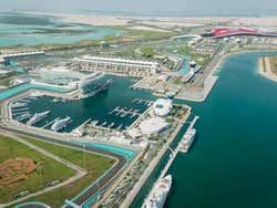 Viste di Yas Marina dall'idrovolante