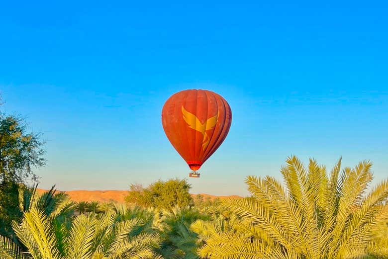 Sorvolando il deserto di Ras al Khaimah 